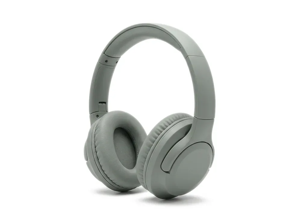 Sage grey wireless over-ear headphones